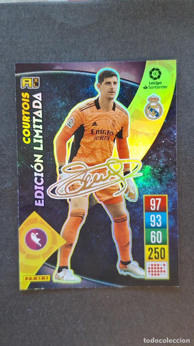 Cromos de f&uacute;tbol: L1 COURTOIS REAL MADRID EDICION LIMITADA FIRMADA PANINI ADRENALYN XL 2021 2022 21 22