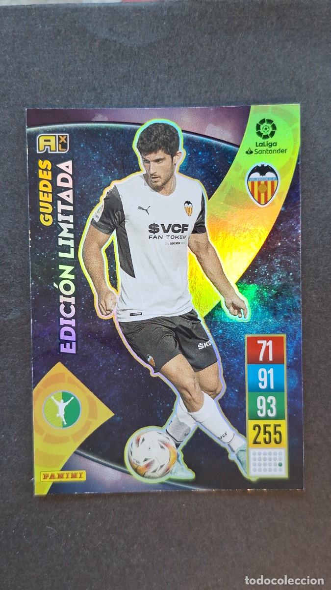 Cromos de f&uacute;tbol: L1 GUEDES VALENCIA C. F. EDICION LIMITADA PANINI ADRENALYN XL 2021 2022 21 22