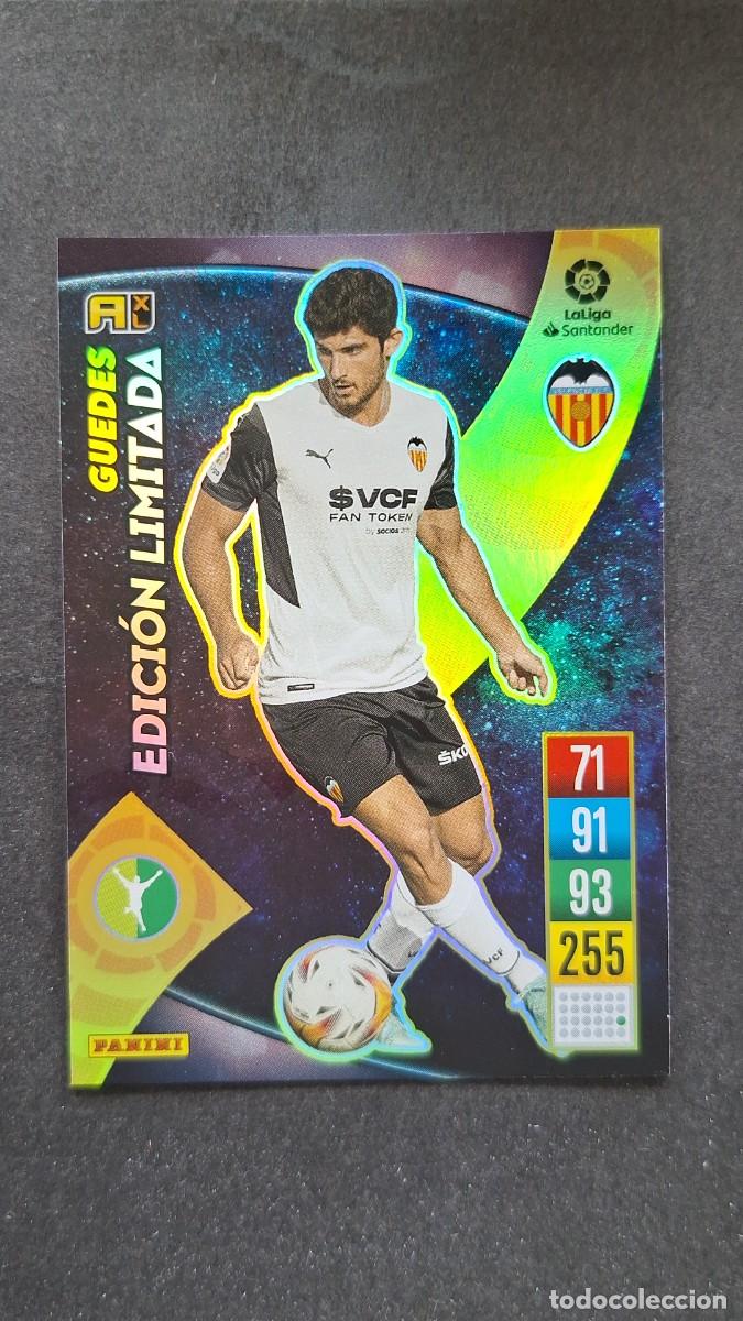 Cromos de f&uacute;tbol: L1 GUEDES VALENCIA C. F. EDICION LIMITADA PANINI ADRENALYN XL 2021 2022 21 22