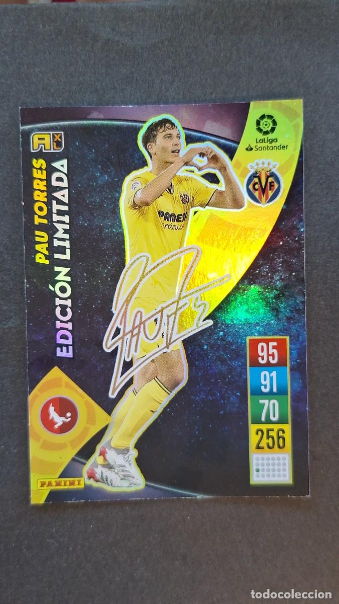 Cromos de f&uacute;tbol: L1 PAU TORRES VILLARREAL C. F. EDICION LIMITADA FIRMADA PANINI ADRENALYN XL 2021 2022 21 22