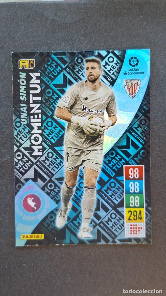 Cromos de f&uacute;tbol: L1 UNAI SIMON ATHLETIC CLUB DE BILBAO MOMENTUM PANINI ADRENALYN XL 2021 2022 21 22