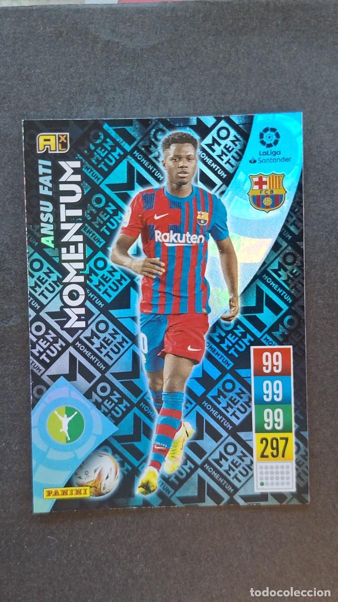 Cromos de f&uacute;tbol: L1 ANSU FATI F. C. BARCELONA MOMENTUM PANINI ADRENALYN XL 2021 2022 21 22