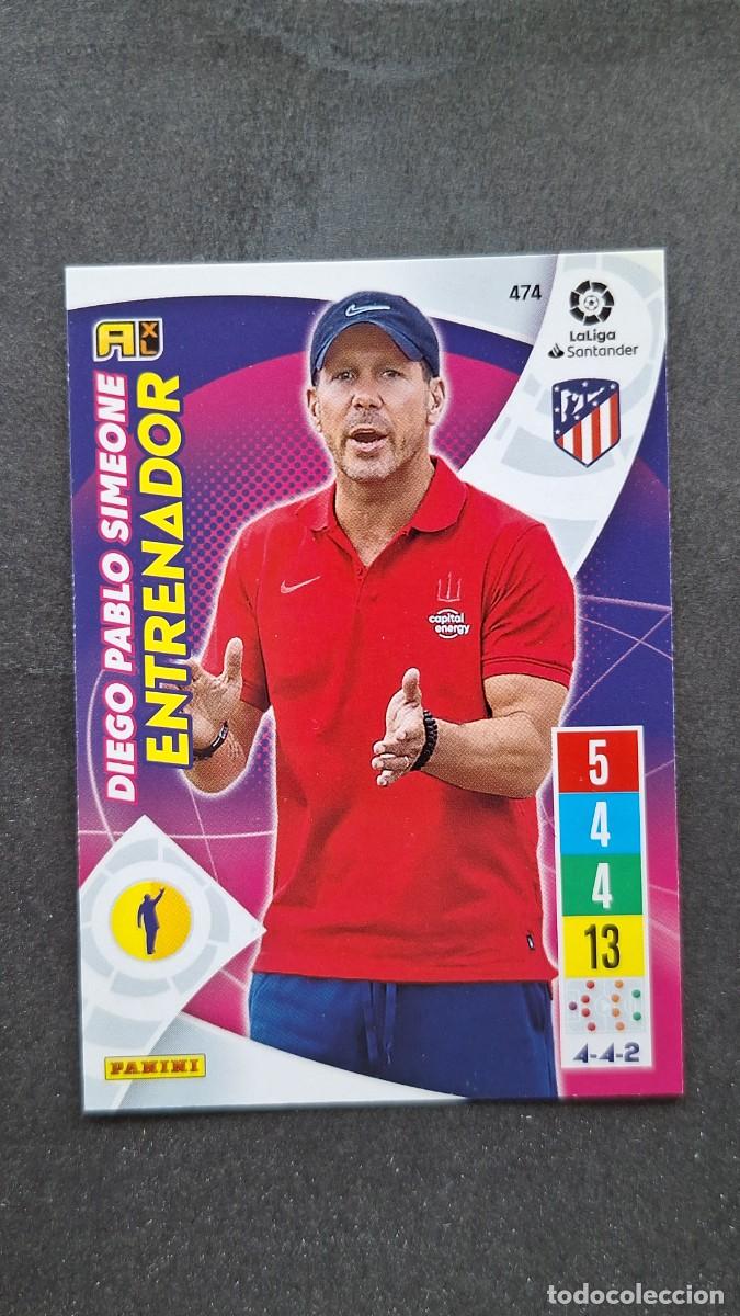 Cromos de f&uacute;tbol: L1 DIEGO PABLO SIMEONE ENTRENADOR ATLETICO DE MADRID 474 PANINI ADRENALYN XL 2021 2022 21 22