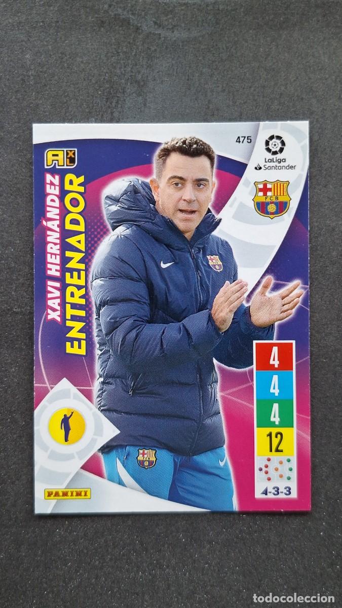 Cromos de f&uacute;tbol: L1 XAVI HERNANDEZ ENTRENADOR F. C. BARCELONA 475 PANINI ADRENALYN XL 2021 2022 21 22