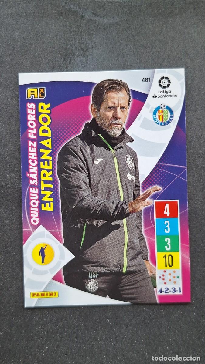Cromos de f&uacute;tbol: L1 QUIQUE SANCHEZ FLORES ENTRENADOR GETAFE C. F. 481 PANINI ADRENALYN XL 2021 2022 21 22