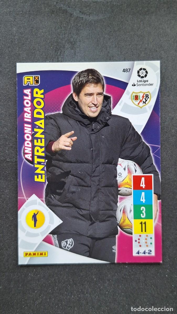 Cromos de f&uacute;tbol: L1 ANDONI IRAOLA ENTRENADOR RAYO VALLECANO 487 PANINI ADRENALYN XL 2021 2022 21 22