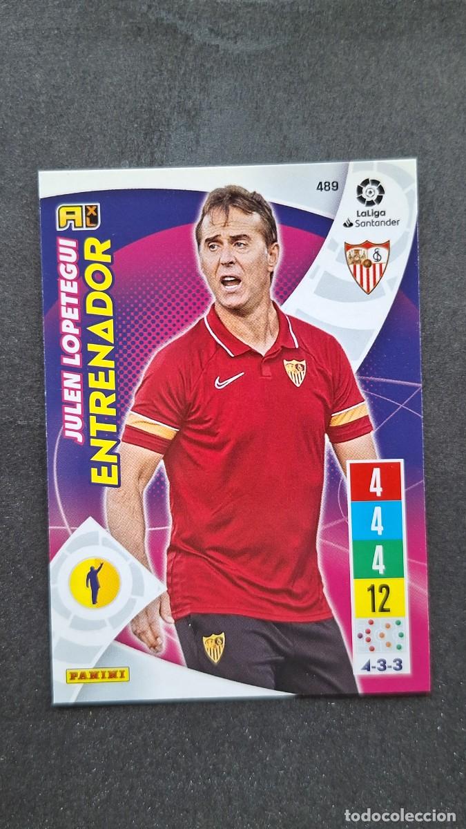 Cromos de f&uacute;tbol: L1 JULEN LOPETEGUI ENTRENADOR SEVILLA F. C. 489 PANINI ADRENALYN XL 2021 2022 21 22