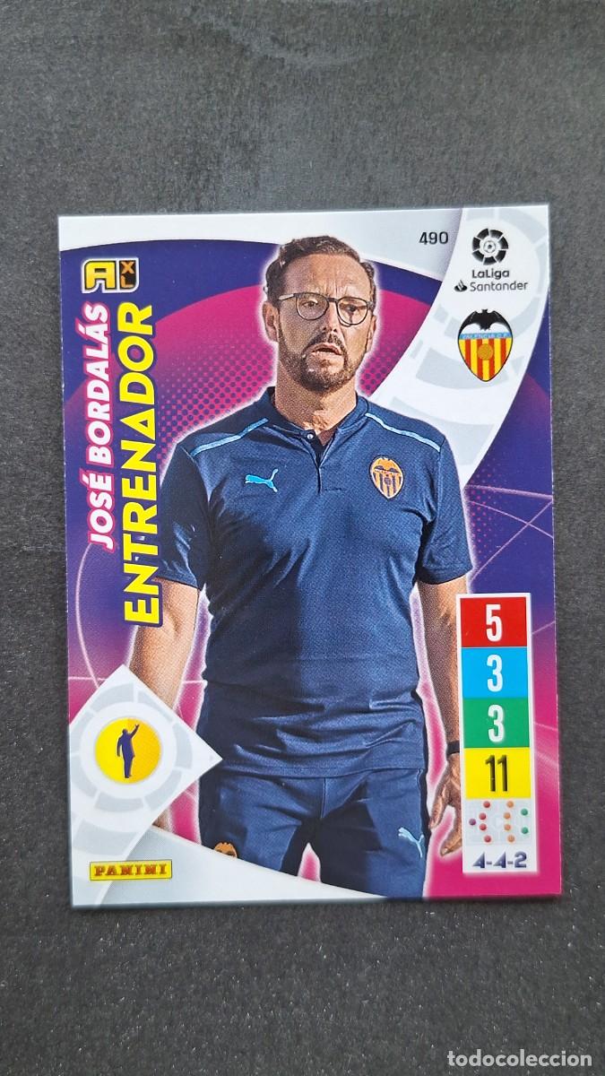 Cromos de f&uacute;tbol: L1 JOSE BORDALAS ENTRENADOR VALENCIA C. F. 490 PANINI ADRENALYN XL 2021 2022 21 22