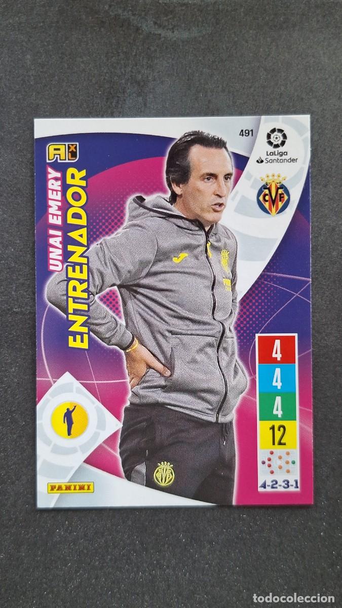 Cromos de f&uacute;tbol: L1 UNAI EMERY ENTRENADOR VILLARREAL C. F. 491 PANINI ADRENALYN XL 2021 2022 21 22