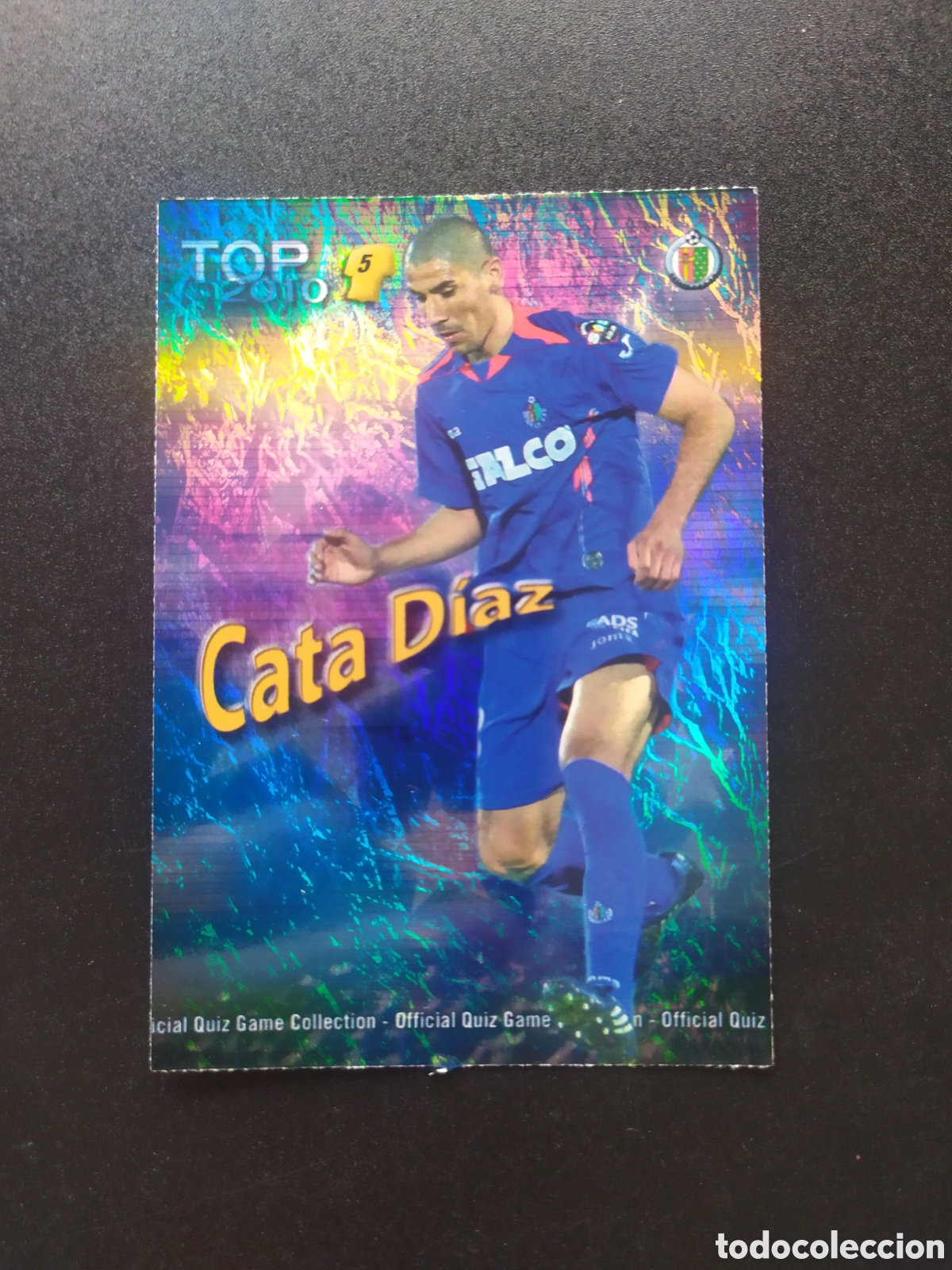 Cromos de f&uacute;tbol: Mundicromo fichas Liga 2009 2010 09 10 Cata Diaz top brillo jaspeado n&deg; 573 Getafe
