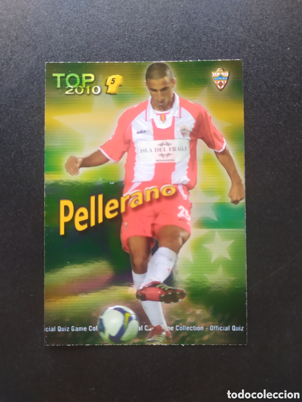 Cromos de f&uacute;tbol: Mundicromo fichas Liga 2009 2010 09 10 Pellerano top brillo verde n&deg; 572 Almeria