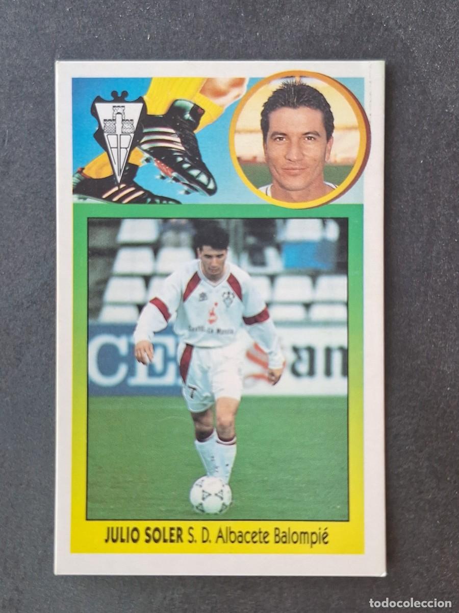Cromos de f&uacute;tbol: L2 JULIO SOLER ALBACETE BALOMPIE LIGA ESTE 1993 1994 93 94 CARTON DESPEGADO