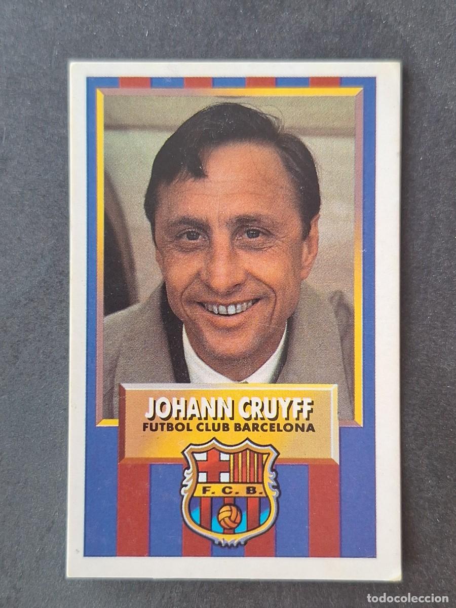 Cromos de f&uacute;tbol: L2 JOHANN CRUYFF ENTRENADOR F. C. BARCELONA LIGA ESTE 1993 1994 93 94 CARTON DESPEGADO