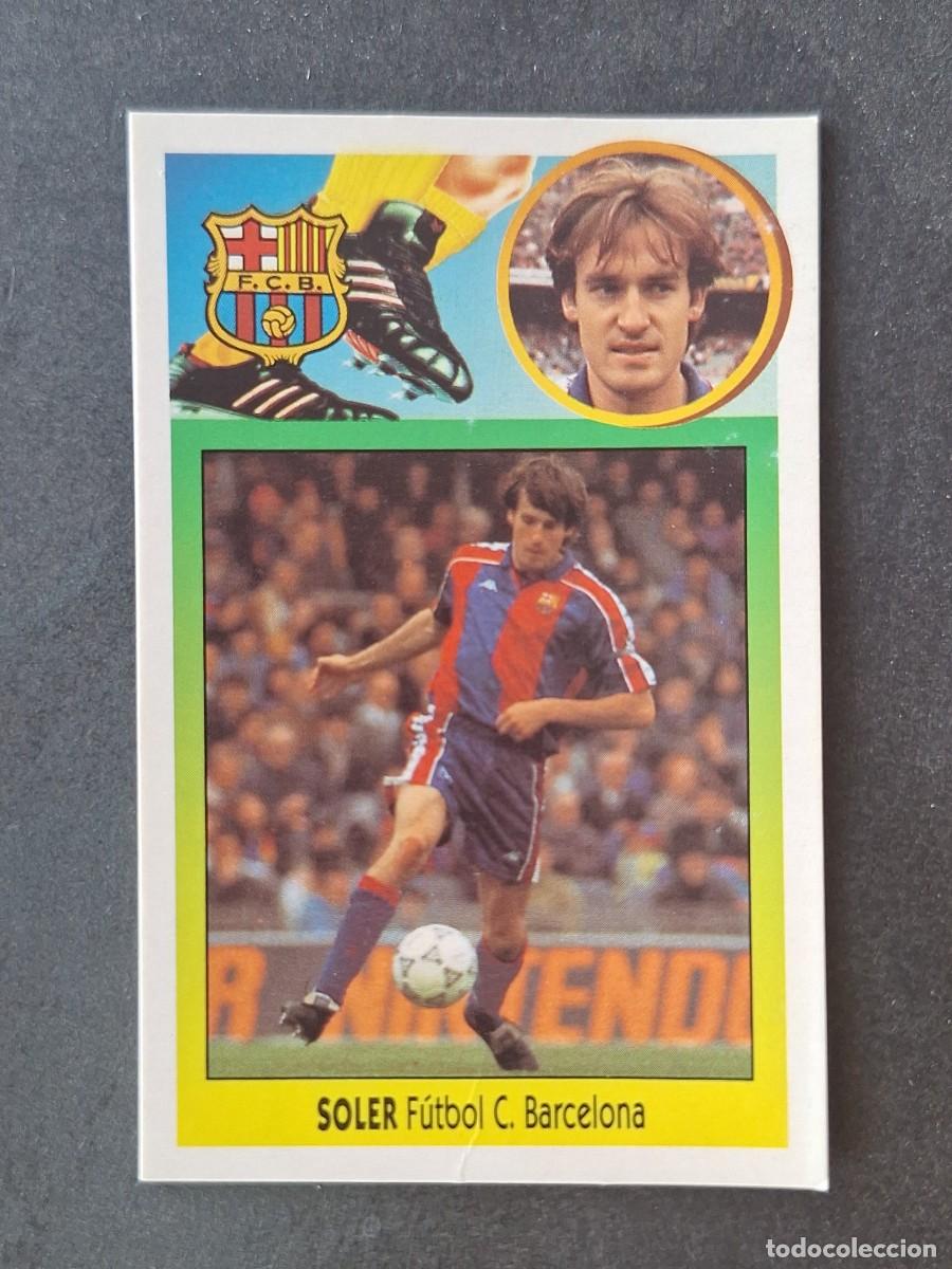 Cromos de f&uacute;tbol: L2 SOLER F. C. BARCELONA LIGA ESTE 1993 1994 93 94 CARTON DESPEGADO