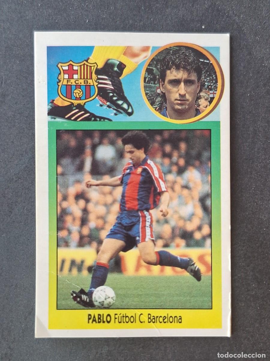 Cromos de f&uacute;tbol: L2 PABLO F. C. BARCELONA LIGA ESTE 1993 1994 93 94 CARTON DESPEGADO