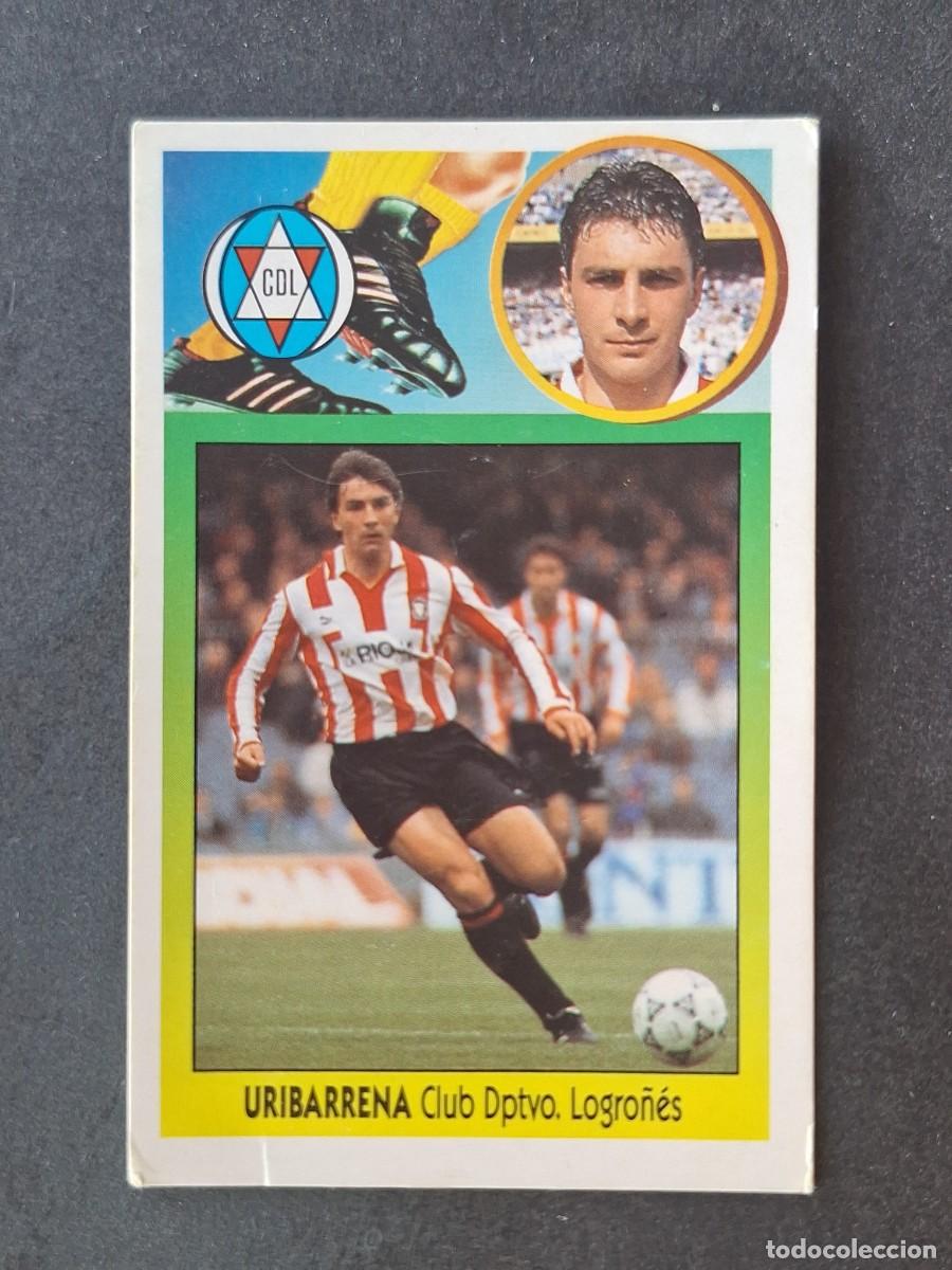 Cromos de f&uacute;tbol: L2 URIBARRENA C. D. LOGRO&Ntilde;ES LIGA ESTE 1993 1994 93 94 CARTON DESPEGADO