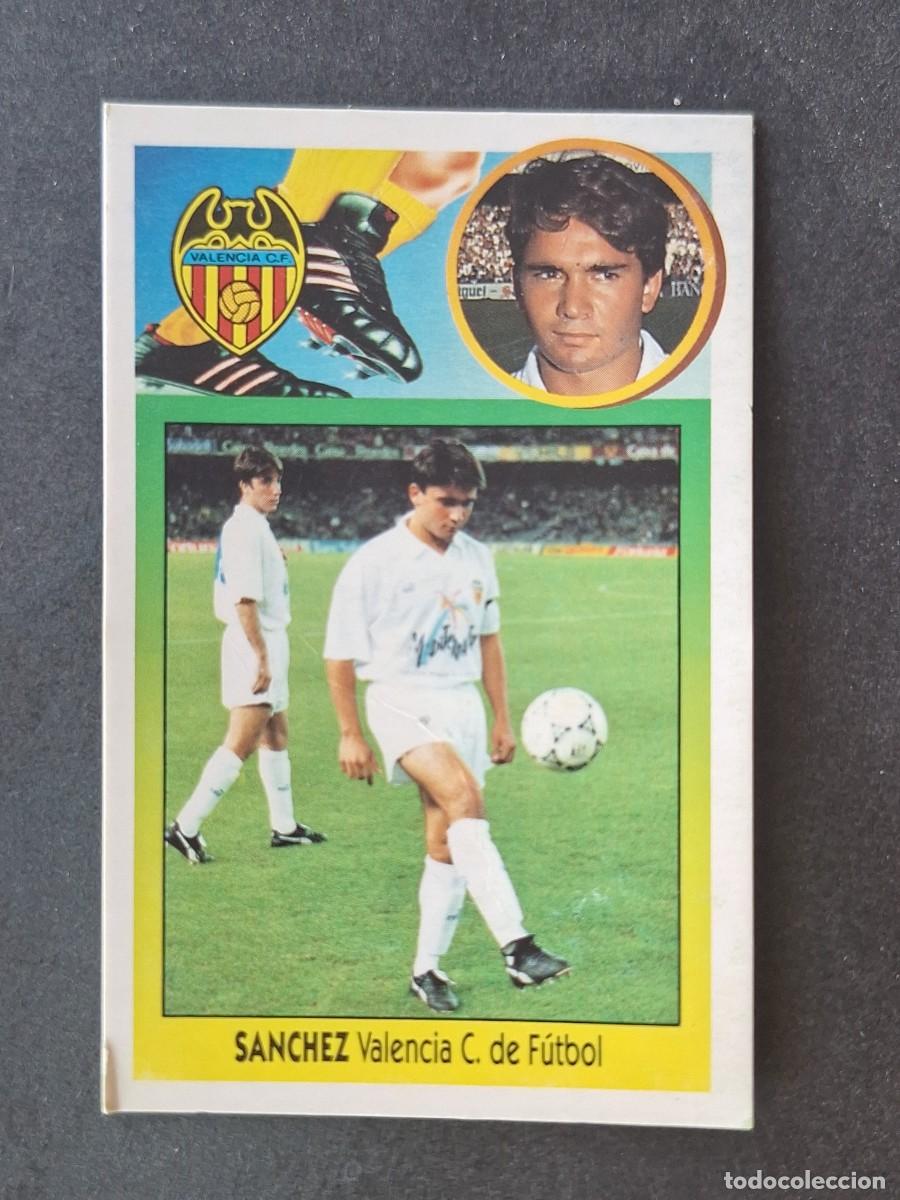 Cromos de f&uacute;tbol: L2 SANCHEZ VALENCIA C. F. LIGA ESTE 1993 1994 93 94 CARTON DESPEGADO