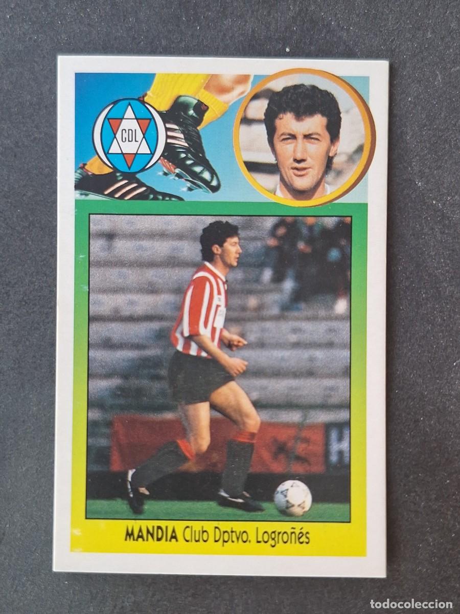 Cromos de f&uacute;tbol: L2 MANDIA VERSION C. D. LOGRO&Ntilde;ES COLOCA LIGA ESTE 1993 1994 93 94 CARTON DESPEGADO