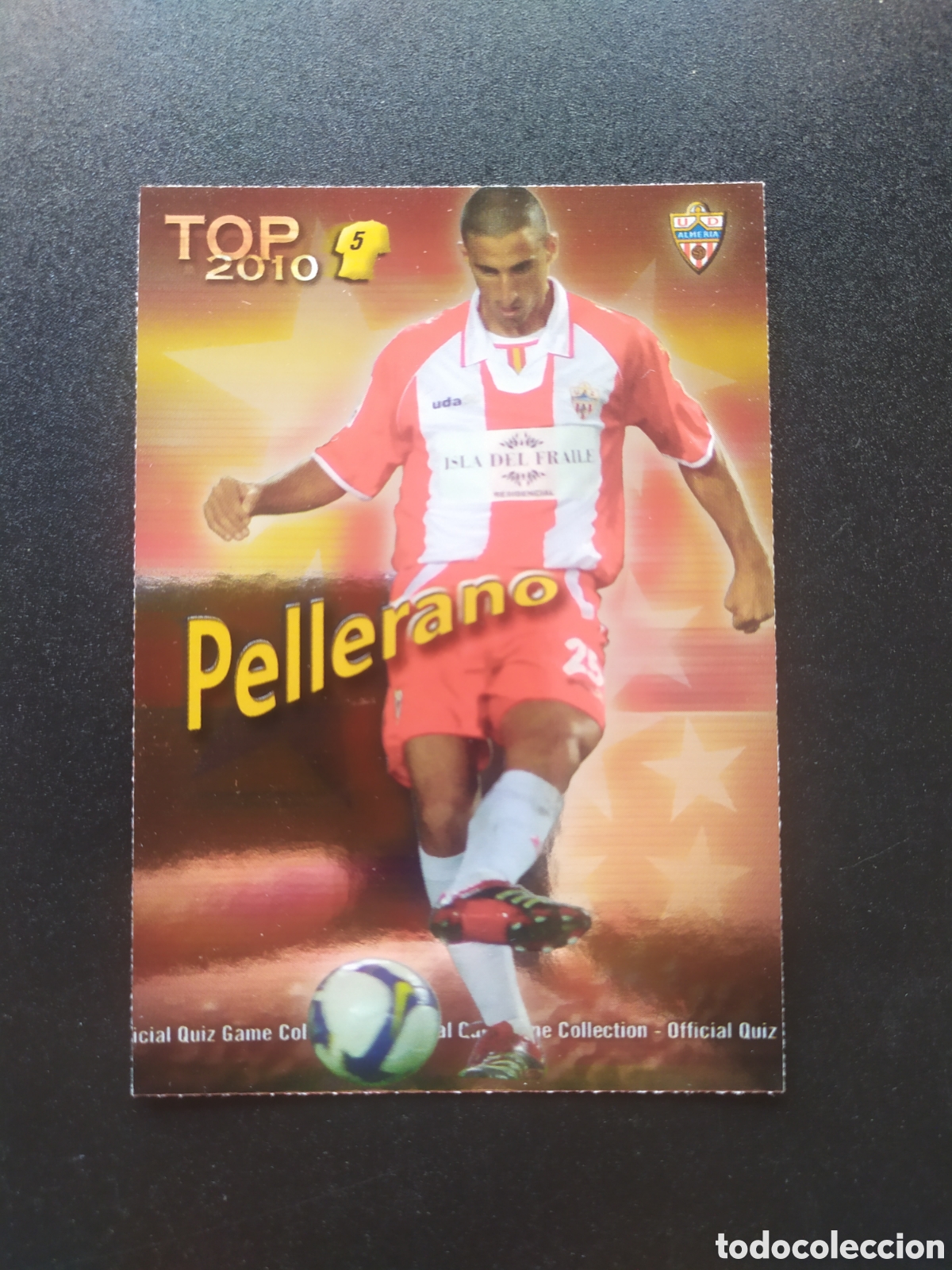 Cromos de f&uacute;tbol: Mundicromo fichas Liga 2009 2010 09 10 Pellerano top brillo rojo n&deg; 572 Almeria