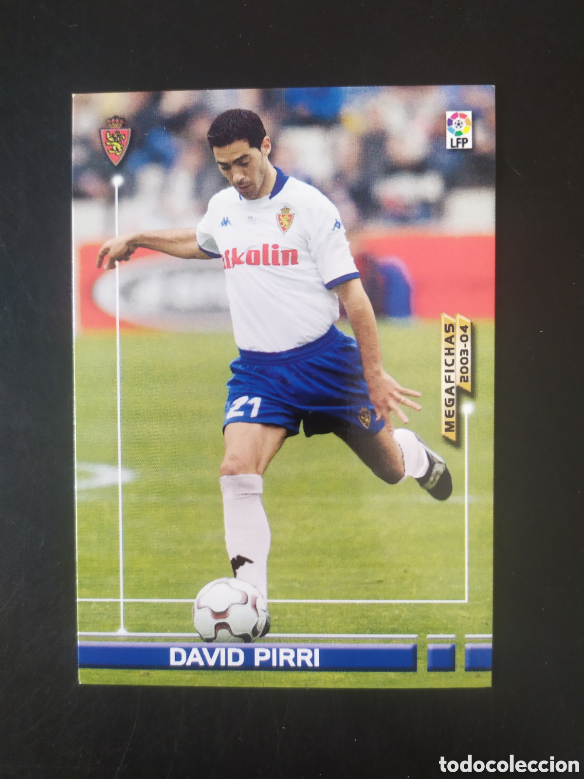 Cromos de f&uacute;tbol: Megafichas 2003 2004 03 04 panini David Pirri n&ordm; 350 Zaragoza megacracks