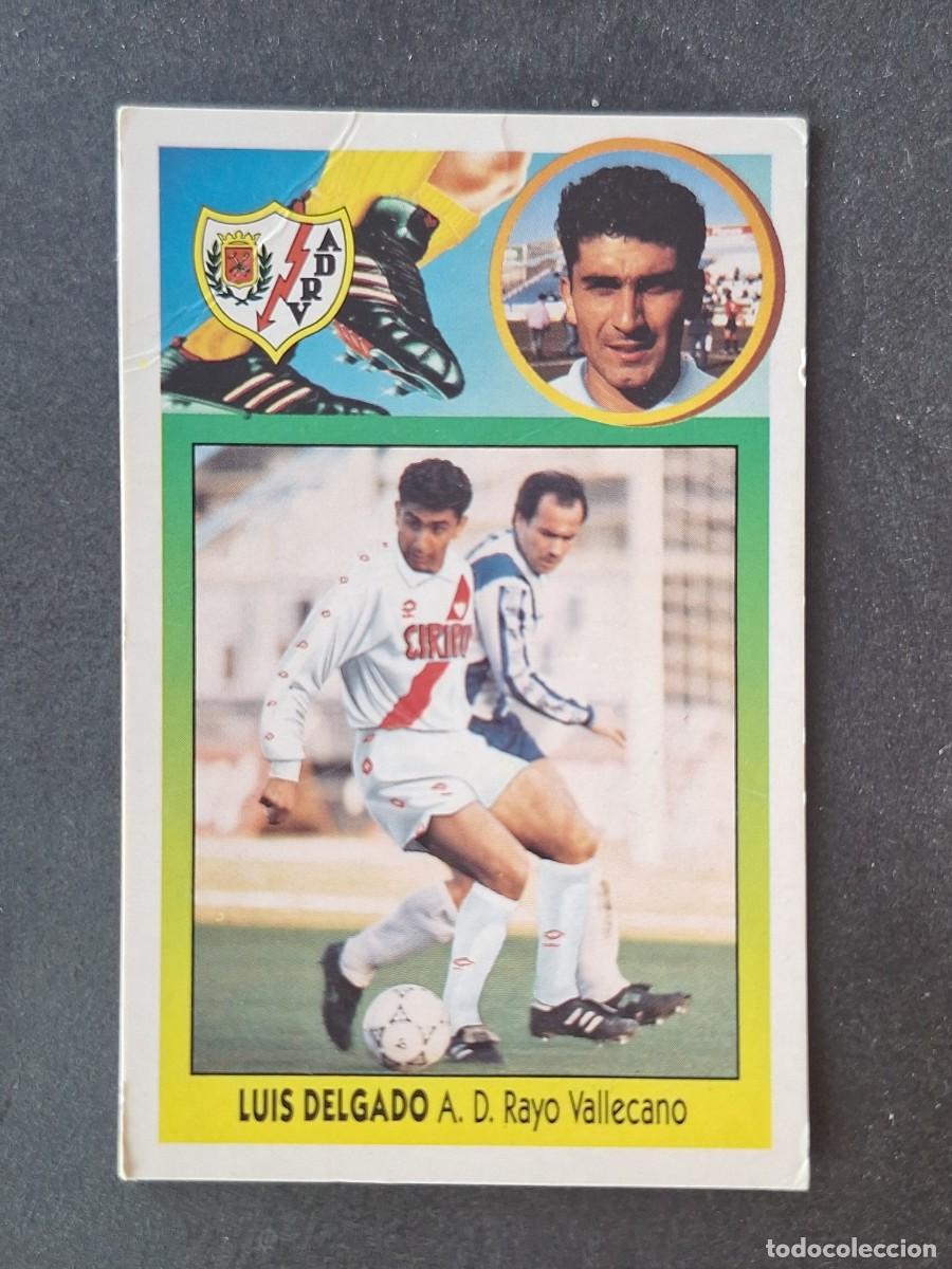 Cromos de f&uacute;tbol: L2 LUIS DELGADO RAYO VALLECANO COLOCA LIGA ESTE 1993 1994 93 94 CARTON DESPEGADO