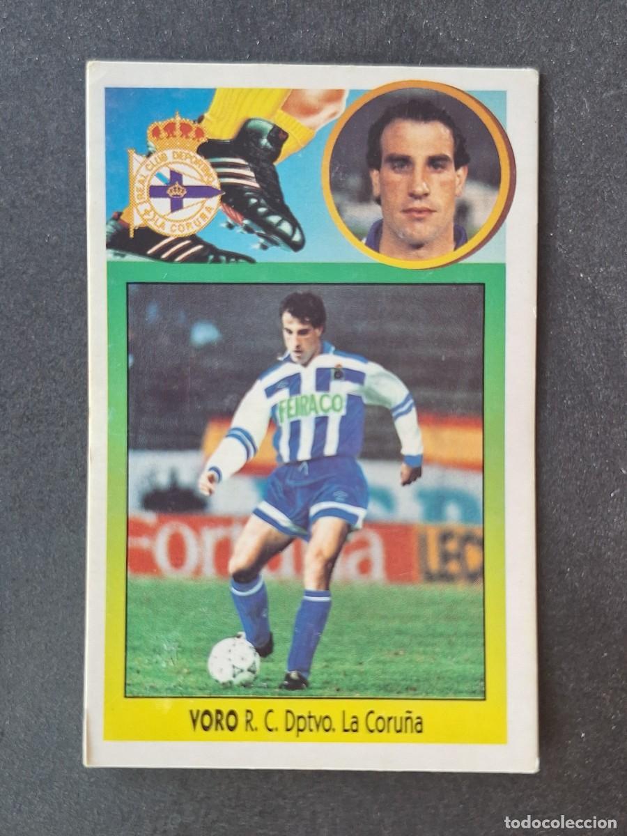 Cromos de f&uacute;tbol: L2 VORO VERSION DEPORTIVO DE LA CORU&Ntilde;A FICHAJE 2 LIGA ESTE 1993 1994 93 94 CARTON DESPEGADO