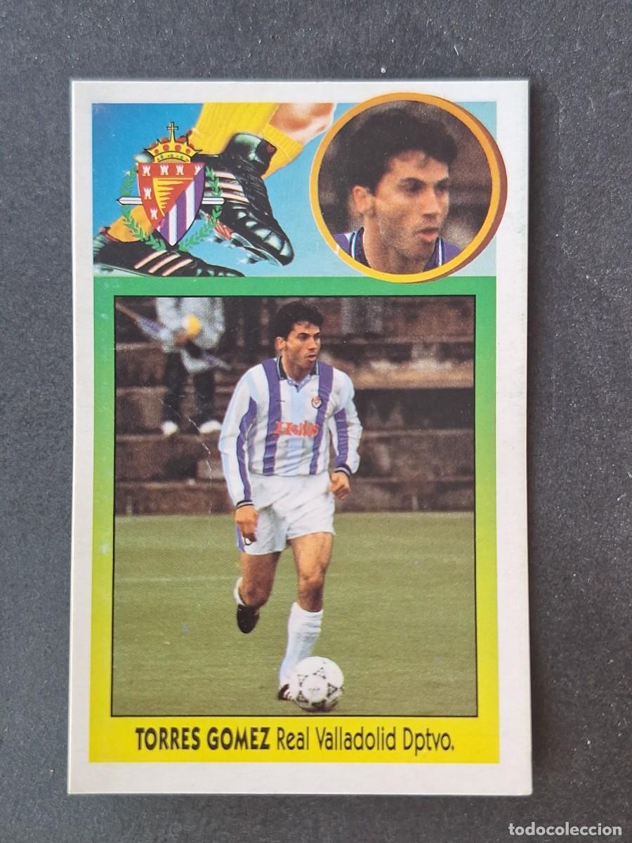 Cromos de f&uacute;tbol: L2 TORRES GOMEZ REAL VALLADOLID FICHAJE 9 LIGA ESTE 1993 1994 93 94 CARTON DESPEGADO