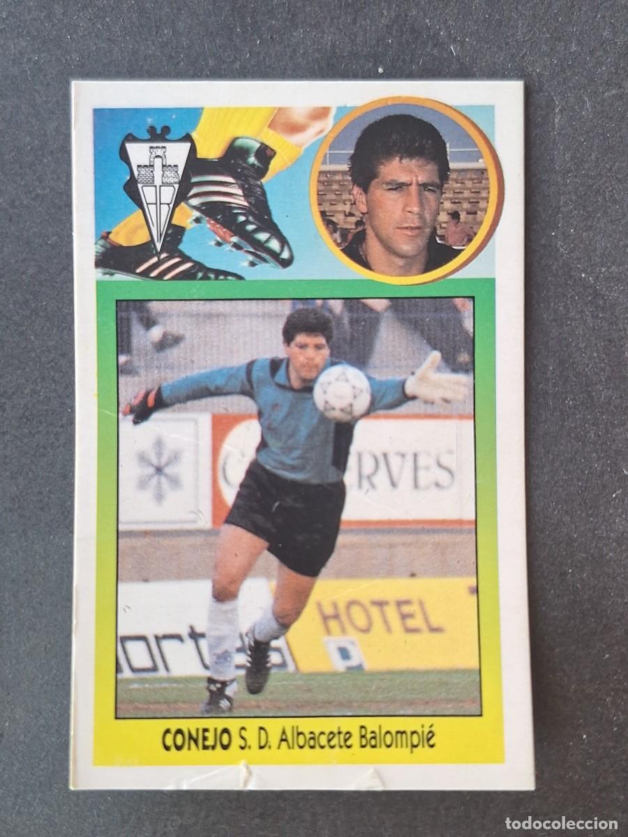 Cromos de f&uacute;tbol: L2 CONEJO ALBACETE BALOMPIE FICHAJE 10 LIGA ESTE 1993 1994 93 94 CARTON DESPEGADO