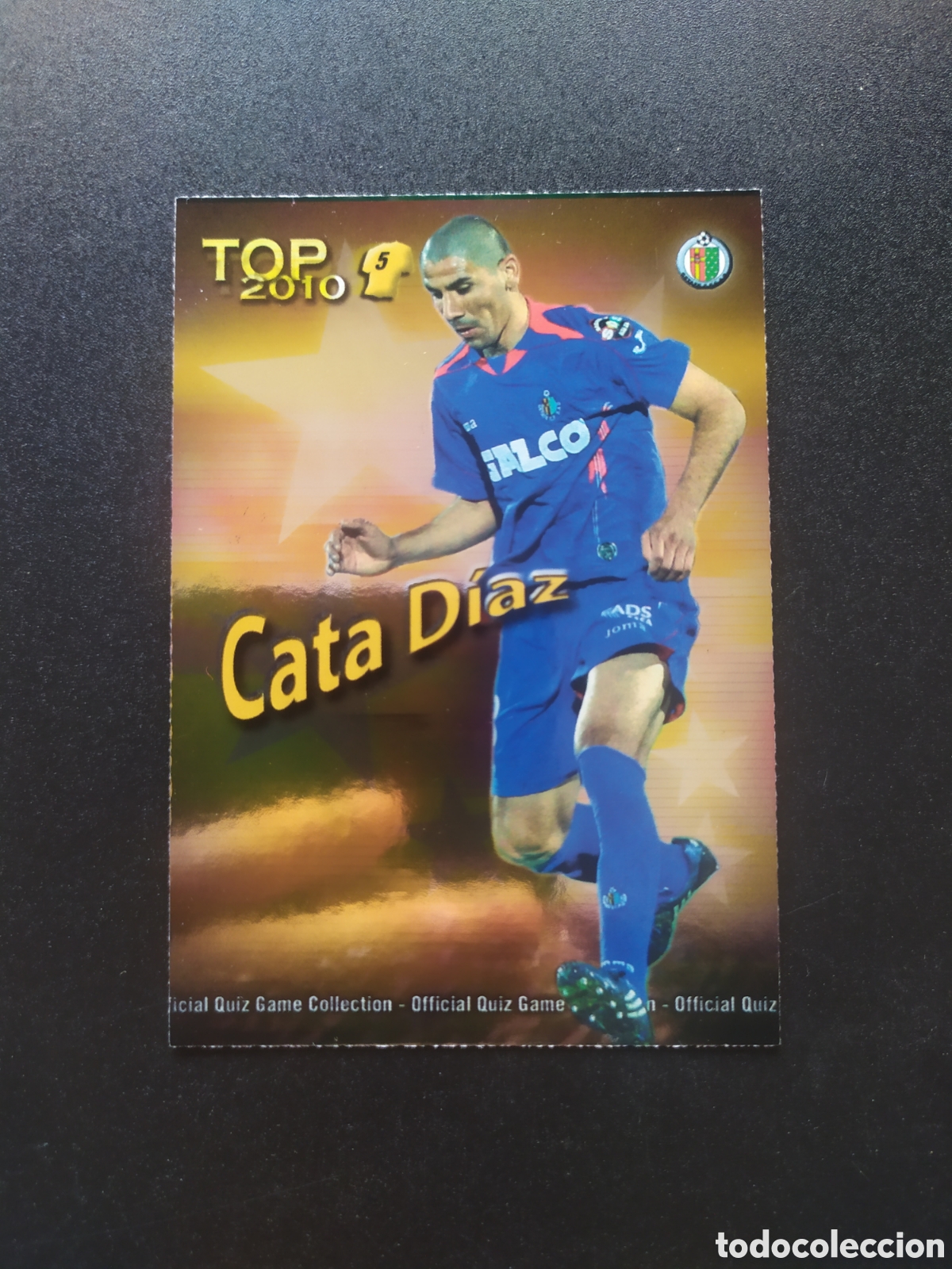 Cromos de f&uacute;tbol: Mundicromo fichas Liga 2009 2010 09 10 Cata Diaz top brillo dorado n&deg; 573 Getafe