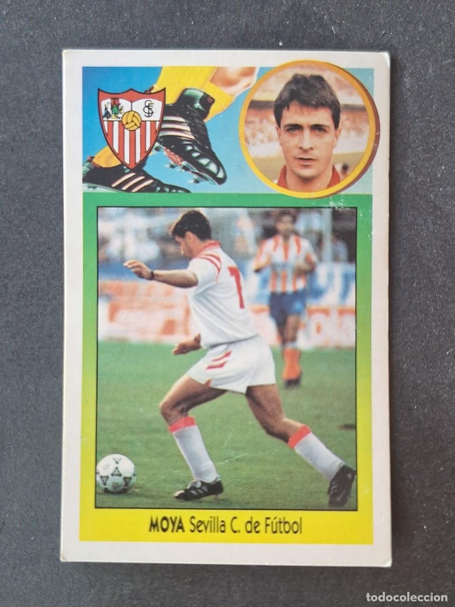 Cromos de f&uacute;tbol: L2 MOYA SEVILLA F. C. FICHAJE 12 LIGA ESTE 1993 1994 93 94 CARTON DESPEGADO