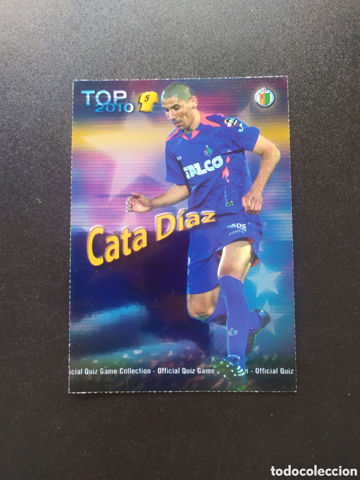 Cromos de f&uacute;tbol: Mundicromo fichas Liga 2009 2010 09 10 Cata Diaz top brillo azul n&deg; 573 Getafe