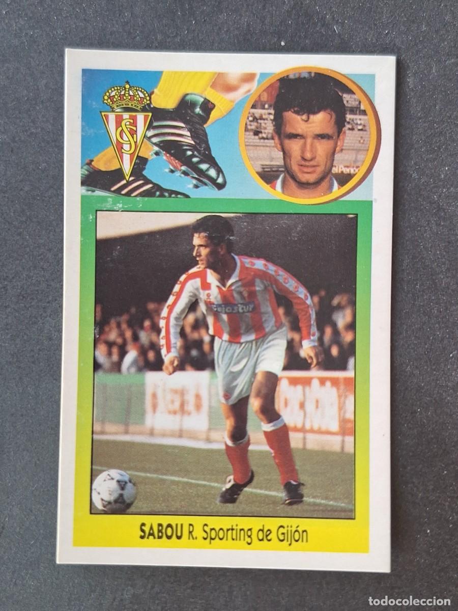 Cromos de f&uacute;tbol: L2 SABOU SPORTING DE GIJON FICHAJE 13 LIGA ESTE 1993 1994 93 94 CARTON DESPEGADO