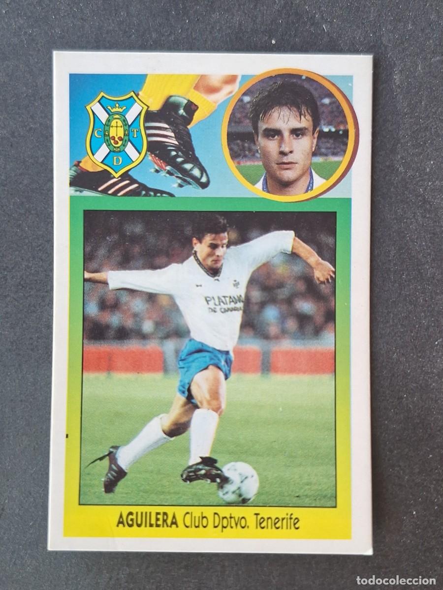 Cromos de f&uacute;tbol: L2 AGUILERA C. D. TENERIFE FICHAJE 14 LIGA ESTE 1993 1994 93 94 CARTON DESPEGADO
