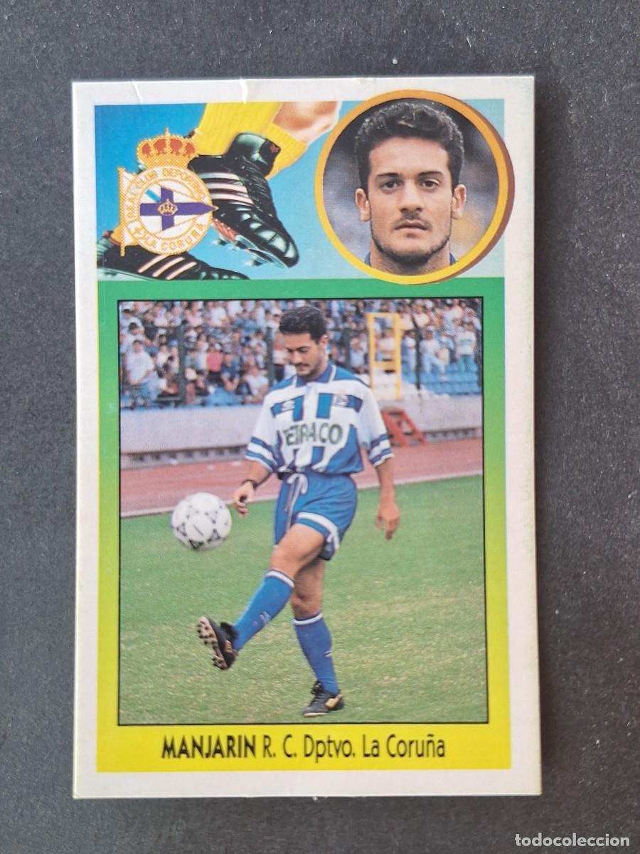 Cromos de f&uacute;tbol: L2 MANJARIN DEPORTIVO DE LA CORU&Ntilde;A FICHAJE 16 LIGA ESTE 1993 1994 93 94 CARTON DESPEGADO