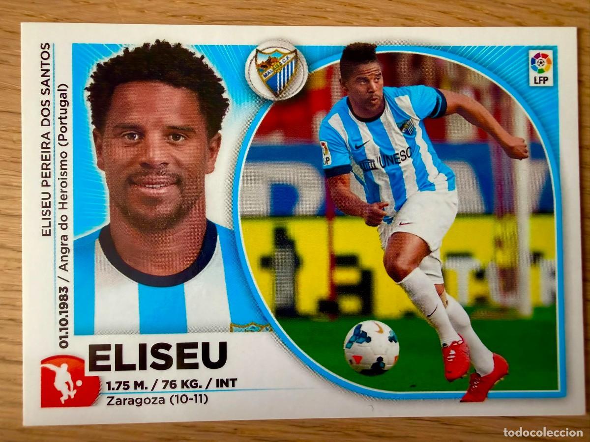 Cromos de f&uacute;tbol: 8 ELISEU MALAGA 14 15 2014 2015 LIGA BBVA EDICIONES ESTE SIN PEGAR STICKER CROMOS