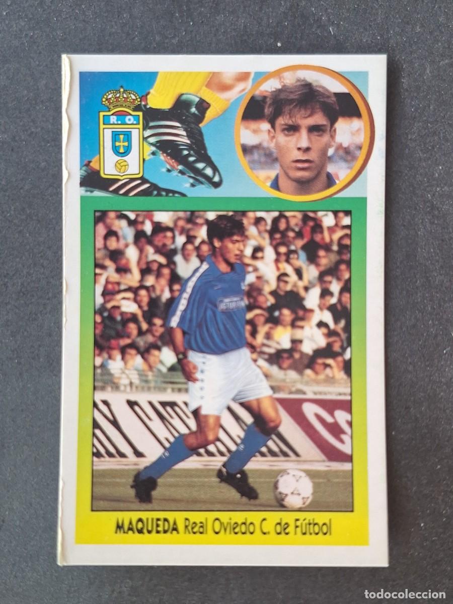 Cromos de f&uacute;tbol: L2 MAQUEDA REAL OVIEDO FICHAJE 18 LIGA ESTE 1993 1994 93 94 CARTON DESPEGADO