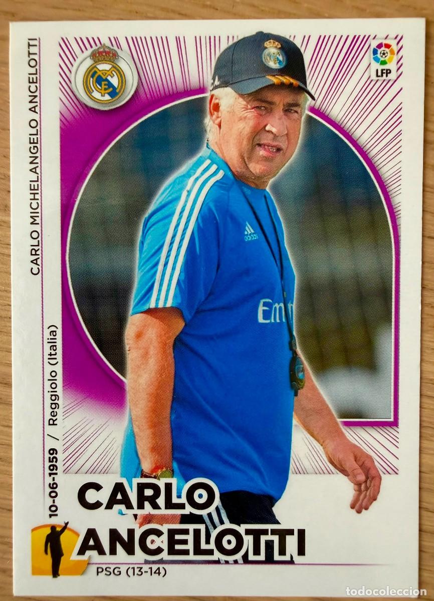 Cromos de f&uacute;tbol: 22 ANCELOTTI ENTRENADOR REAL MADRID 14 15 2014 2015 LIGA BBVA EDICIONES ESTE SIN PEGAR STICKER