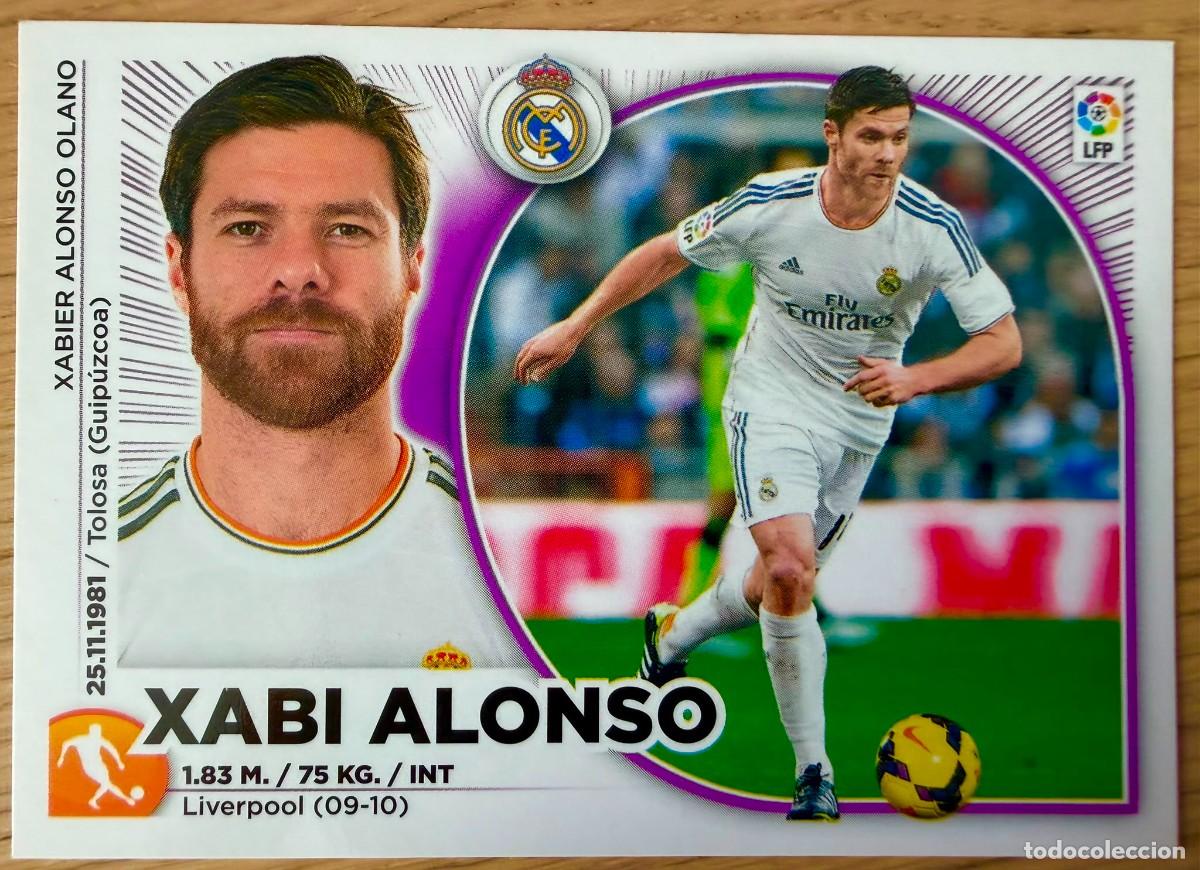 Cromos de f&uacute;tbol: 11 XABI ALONSO REAL MADRID 14 15 2014 2015 LIGA BBVA EDICIONES ESTE SIN PEGAR STICKER CROMOS