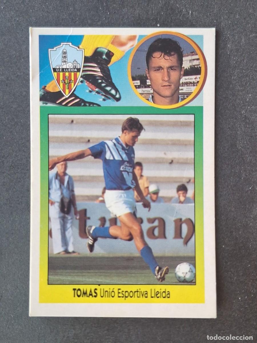 Cromos de f&uacute;tbol: L2 TOMAS VERSION U. E. LLEIDA FICHAJE 22 LIGA ESTE 1993 1994 93 94 CARTON DESPEGADO