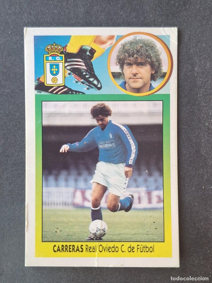 Cromos de f&uacute;tbol: L2 CARRERAS REAL OVIEDO FICHAJE 24 LIGA ESTE 1993 1994 93 94 CARTON DESPEGADO