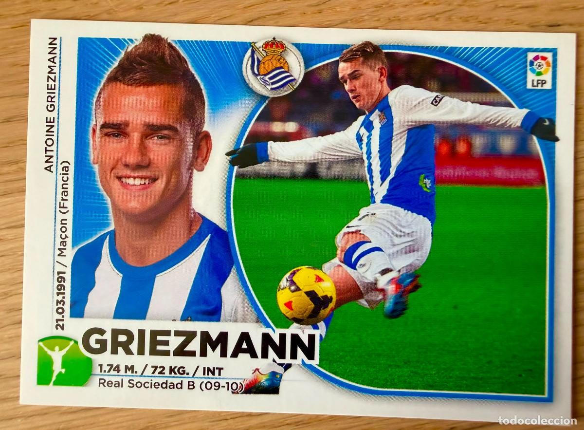 Cromos de f&uacute;tbol: 15 GRIEZMANN BAJA REAL SOCIEDAD 14 15 2014 2015 LIGA BBVA EDICIONES ESTE SIN PEGAR STICKER CROMOS