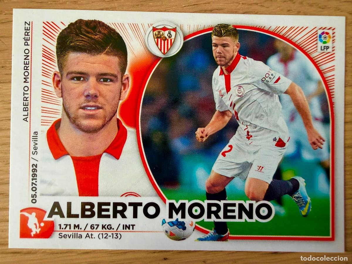 Cromos de f&uacute;tbol: 7 ALBERTO MORENO SEVILLA 14 15 2014 2015 LIGA BBVA EDICIONES ESTE SIN PEGAR STICKER CROMOS