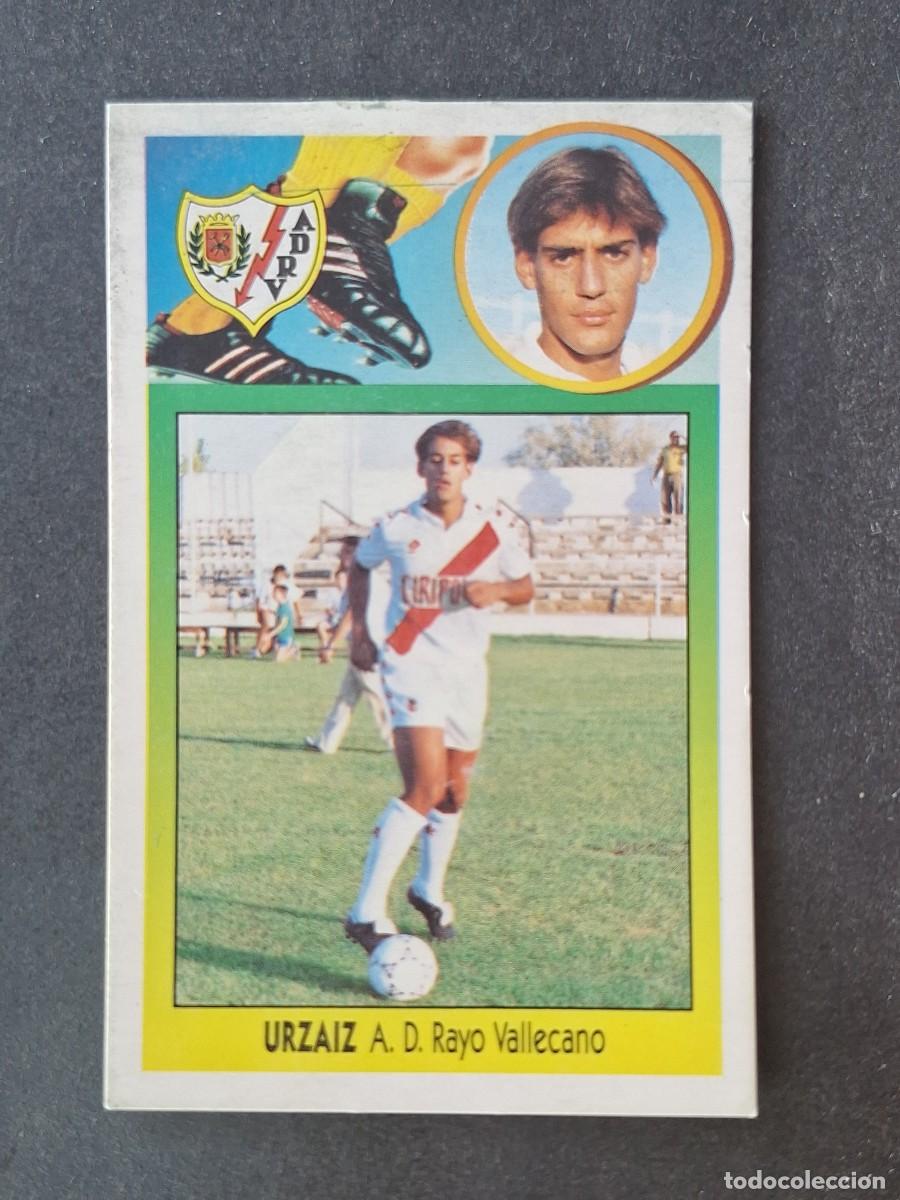 Cromos de f&uacute;tbol: L2 URZAIZ VERSION RAYO VALLECANO FICHAJE 25 LIGA ESTE 1993 1994 93 94 CARTON DESPEGADO
