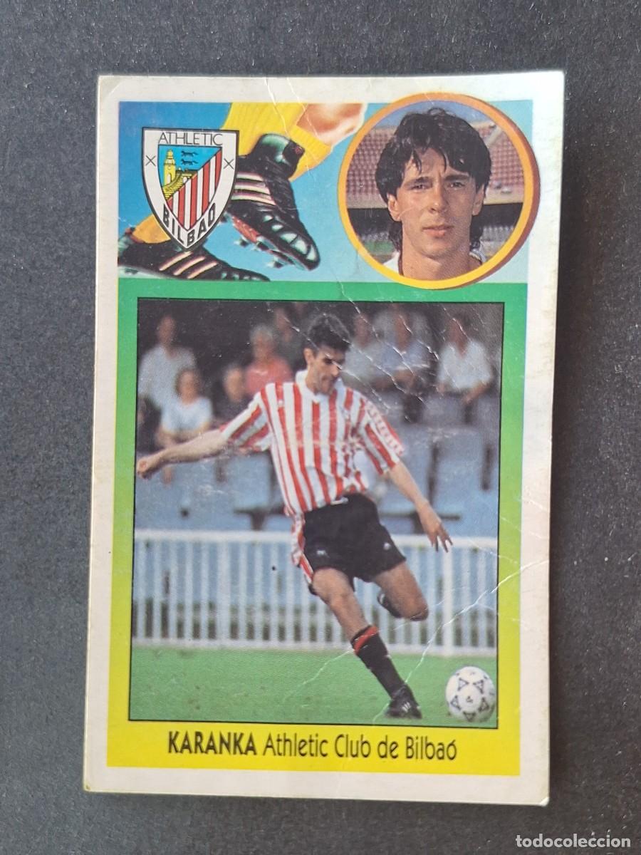 Football Stickers: L2 KARANKA ATHLETIC CLUB DE BILBAO FICHAJE 29 LIGA ESTE 1993 1994 93 94 CARTON DESPEGADO