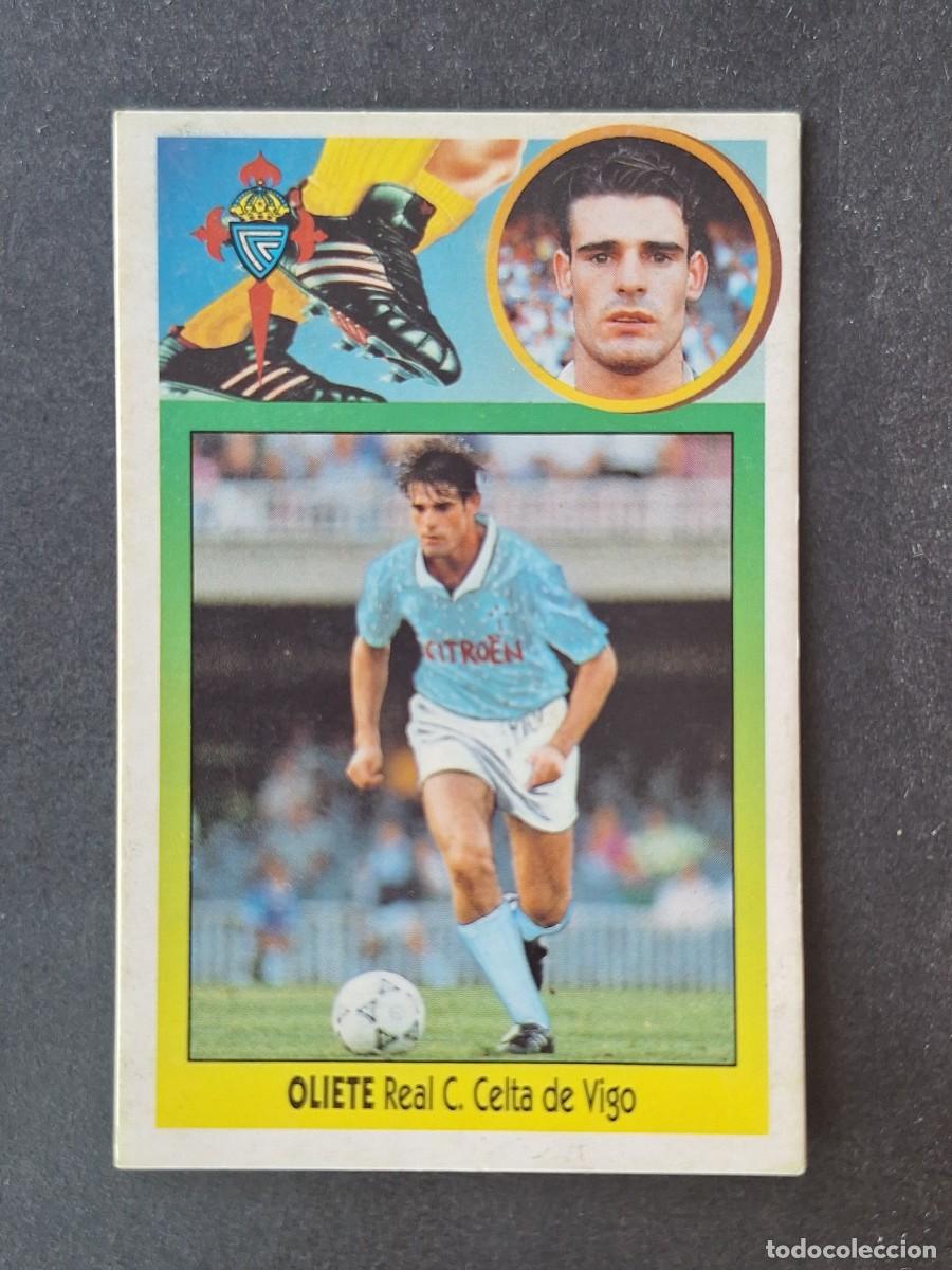 Football Stickers: L2 OLIETE CELTA DE VIGO FICHAJE 30 LIGA ESTE 1993 1994 93 94 CARTON DESPEGADO