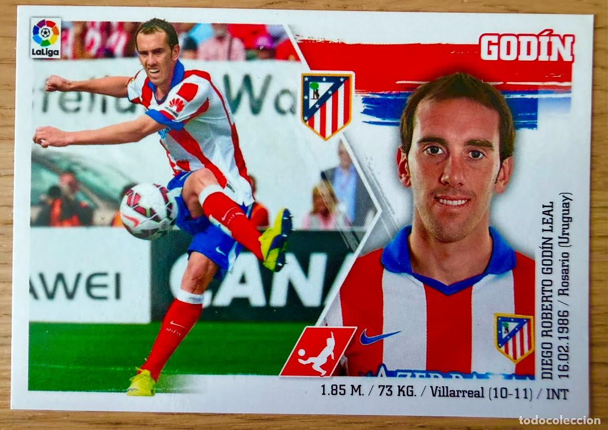 Cromos de f&uacute;tbol: 9 GODIN ATLETICO MADRID 15 16 2015 2016 LIGA BBVA EDICIONES ESTE SIN PEGAR STICKER CROMOS