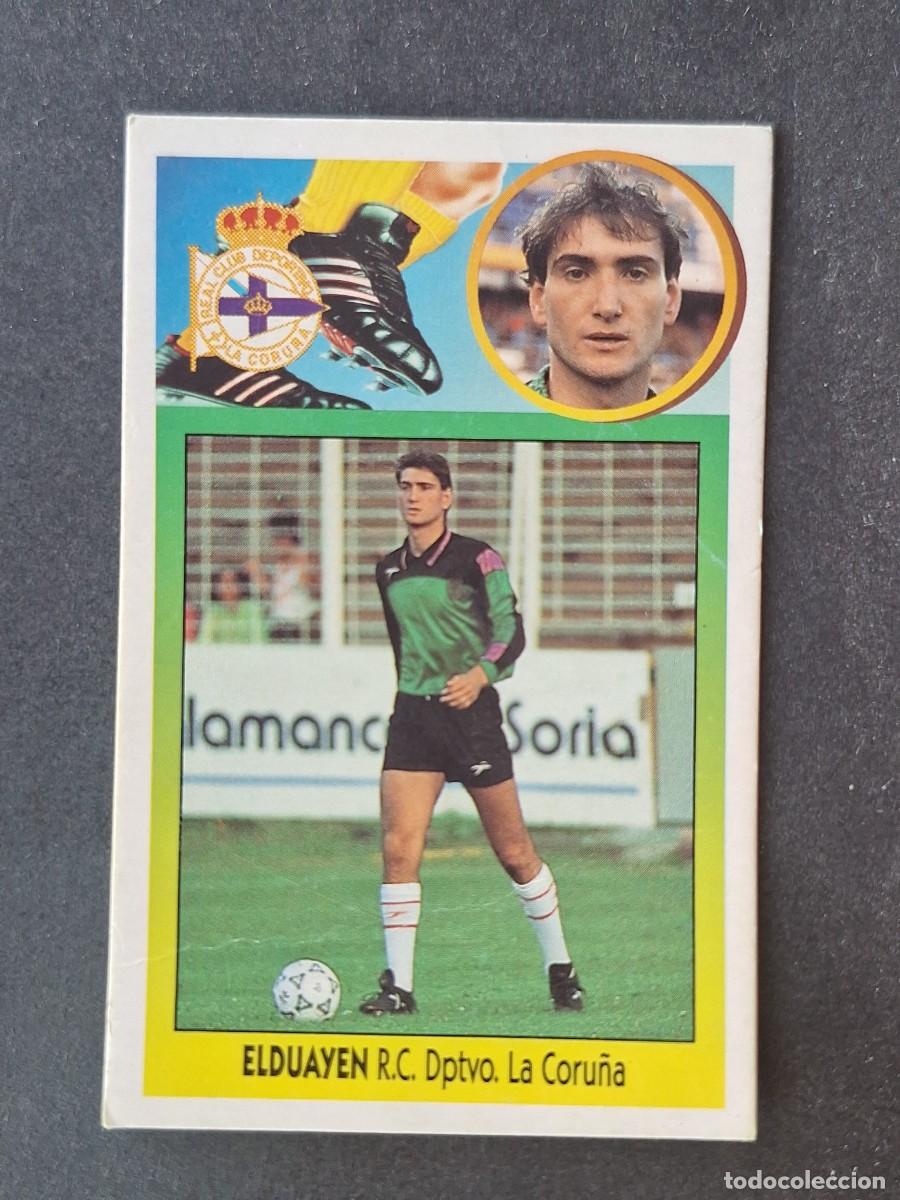 Football Stickers: L2 ELDUAYEN DEPORTIVO DE LA CORU&Ntilde;A FICHAJE 31 LIGA ESTE 1993 1994 93 94 CARTON DESPEGADO