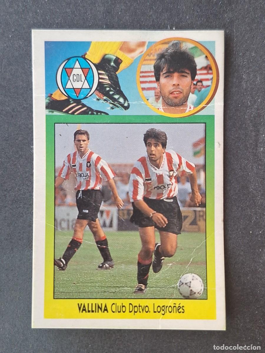 Cromos de f&uacute;tbol: L2 VALLINA C. D. LOGRO&Ntilde;ES FICHAJE 32 LIGA ESTE 1993 1994 93 94 CARTON DESPEGADO