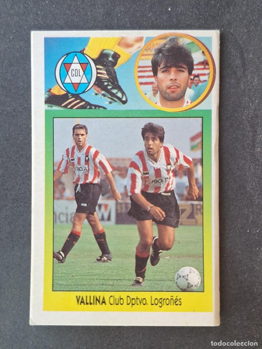 Cromos de f&uacute;tbol: L2 VALLINA C. D. LOGRO&Ntilde;ES FICHAJE 32 LIGA ESTE 1993 1994 93 94 CARTON DESPEGADO