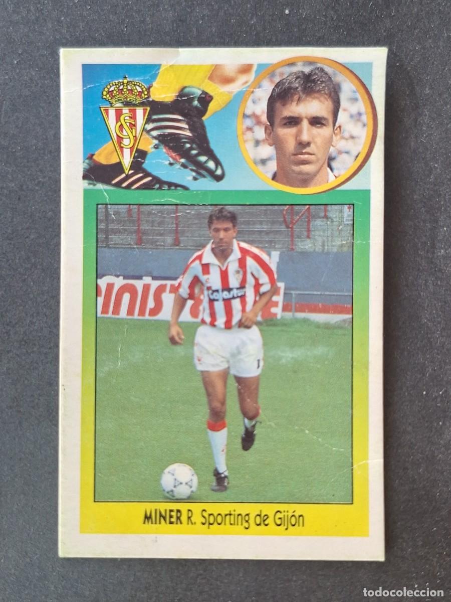 Cromos de f&uacute;tbol: L2 MINER SPORTING DE GIJON FICHAJE 35 LIGA ESTE 1993 1994 93 94 CARTON DESPEGADO